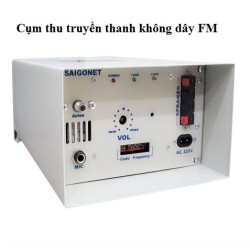 Cụm thu sóng FM truyền thanh không dây 120W (Tần số 54Mhz-68Mhz)