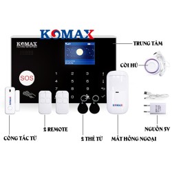 Bộ báo động sử dụng hệ thống wifi và SIM GSM băng tần 4G KM-G30