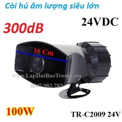 Còi hú báo động điện 24VDC TR-C2009 công suất lớn 100W