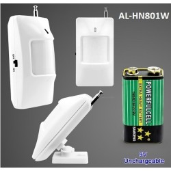 Đầu dò báo động hồng ngoại không dây AL-HN801W, Tần số 433Mhz