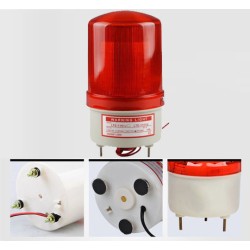 Đèn chớp cảnh báo điện 12V, không còi LTE-1101L (Led nháy)