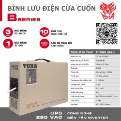 Bình lưu điện cho cửa cuốn B1500MAX tải Motor 1500Kg