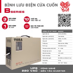 Bình lưu điện cho cửa cuốn B600 tải Motor 600Kg