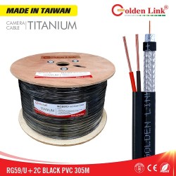 Cáp đồng trục Golden Link RG59+2DC Outdoor
