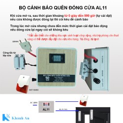 Bộ thiết bị cảnh báo quên đóng cửa KSA-AL11