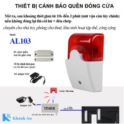 Bộ còi báo động nhắc quên đóng cửa AL103A chuyên cho nhà trọ, phòng cho thuê, khu sinh hoạt tập thể, công cộng