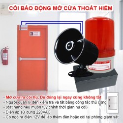 Còi báo động cảnh báo mở cửa thoát hiểm KS-AL09
